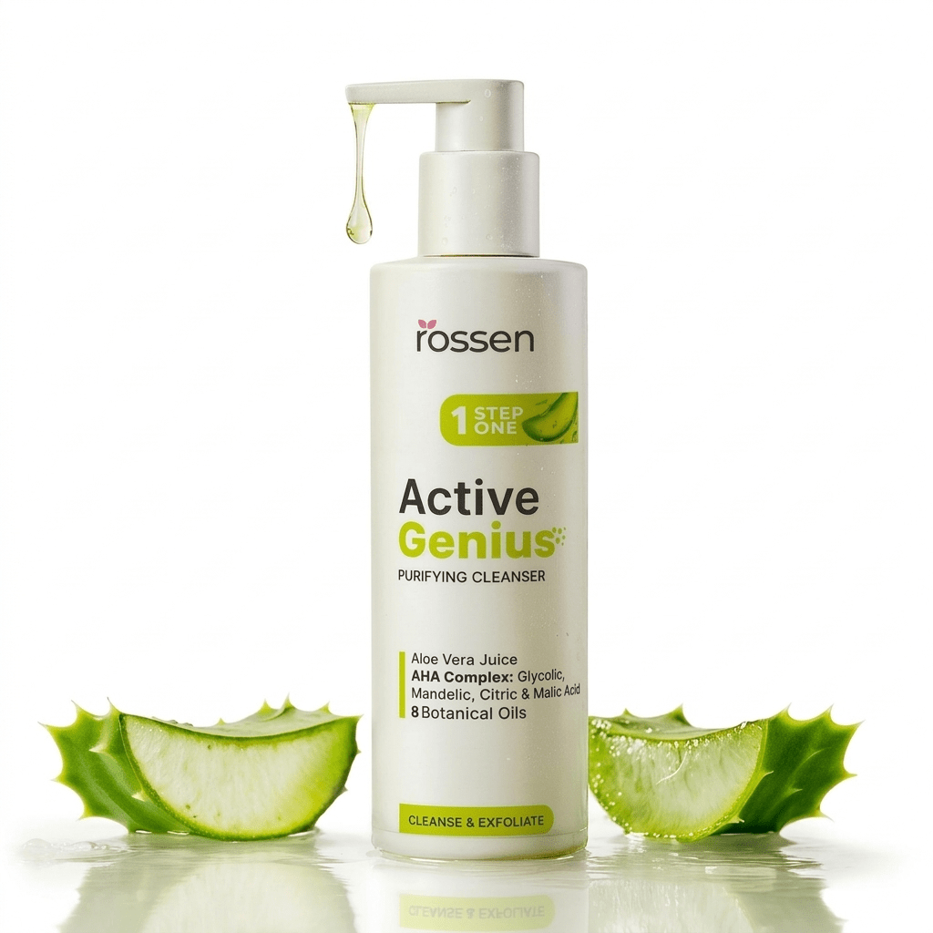 Aloe Vera Gelreiniger ohne Wasser mit AHA - Fruchtsäuren | Rossen Kosmetik