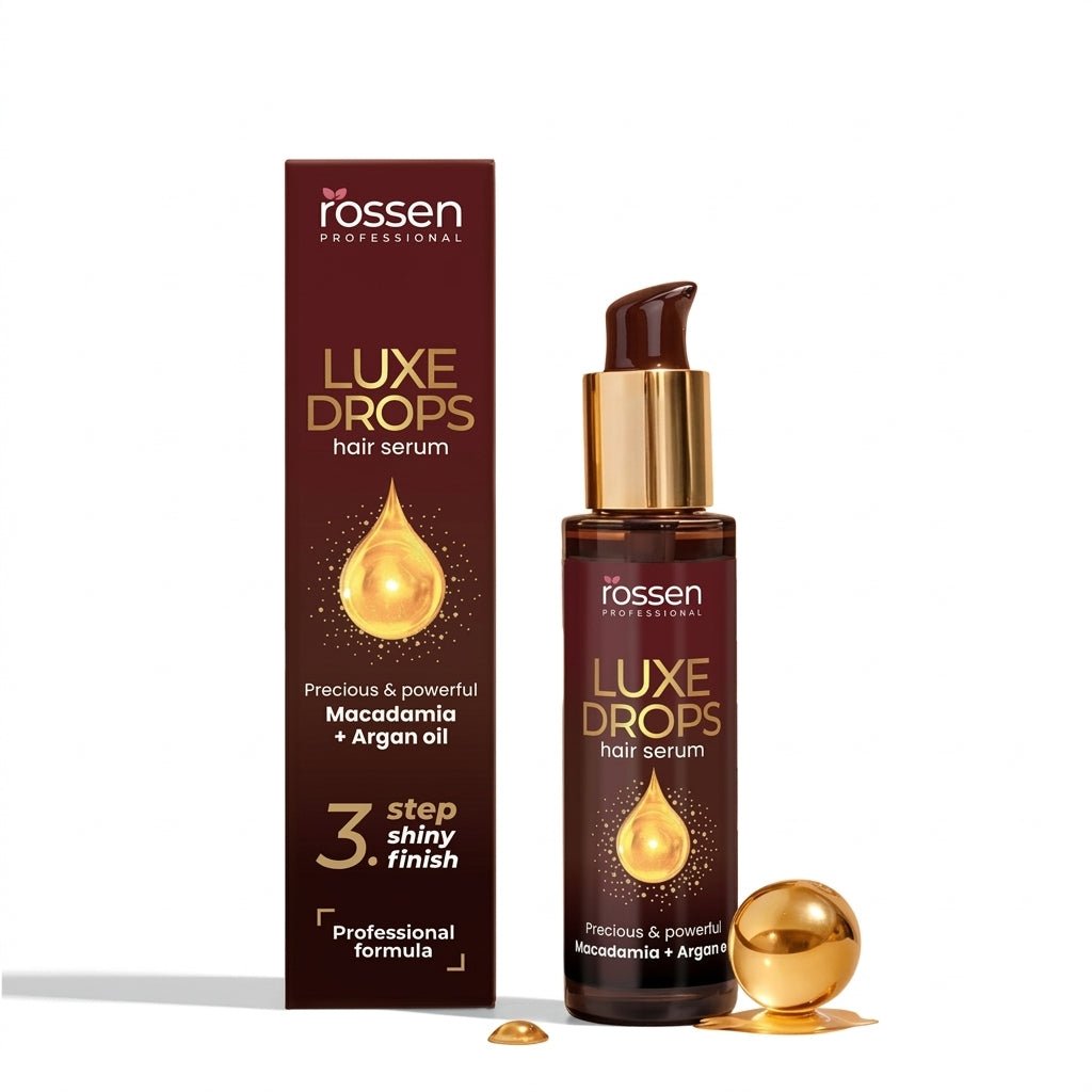LUXE Drops Arganöl Haaröl – Anti - Frizz & Glanz für geschmeidige Spitzen | Rossen Kosmetik