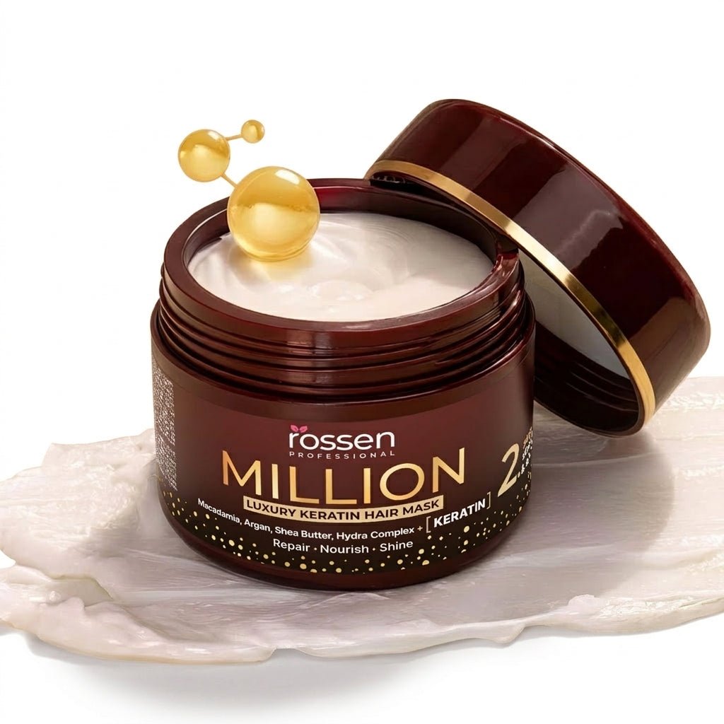 MILLION Luxury Keratin Haarmaske mit Keratin & Sheabutter | Rossen Kosmetik