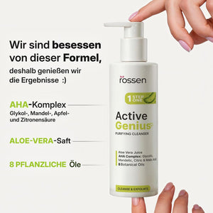 Aloe Vera Gelreiniger ohne Wasser mit AHA - Fruchtsäuren | Rossen Kosmetik