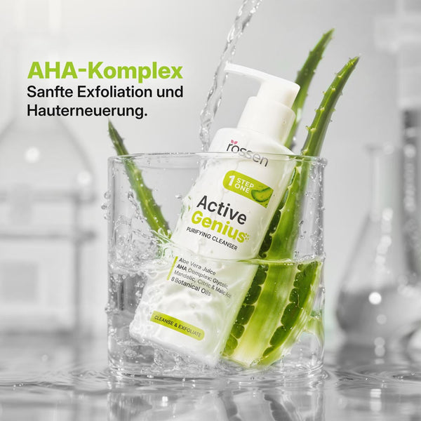Aloe Vera Gelreiniger ohne Wasser mit AHA - Fruchtsäuren | Rossen Kosmetik