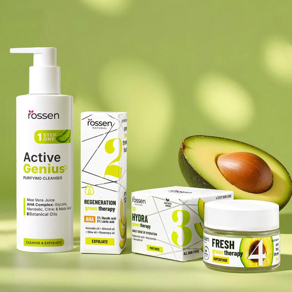 Aloe Vera Gelreiniger ohne Wasser mit AHA - Fruchtsäuren | Rossen Kosmetik