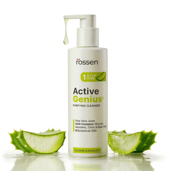 Aloe Vera Gelreiniger ohne Wasser mit AHA - Fruchtsäuren | Rossen Kosmetik