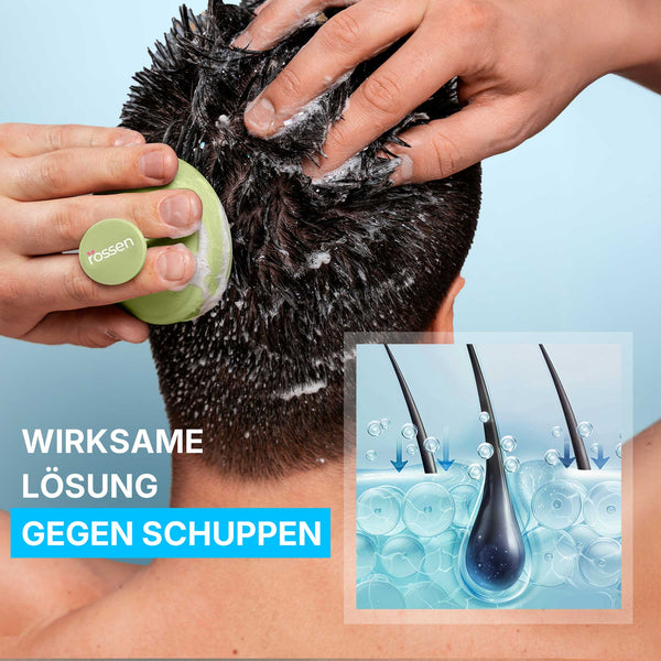 ANWENDUNG DES ANTI-SCHUPPEN SHAMPOOS AUF DER KOPFHAUT | Rossen Kosmetik
