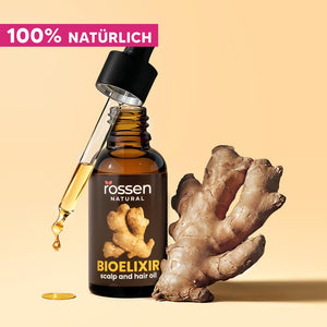Bioelixier Haaröl mit Ingwer – Schnelleres Haarwachstum & starke Haarwurzeln | Rossen Kosmetik