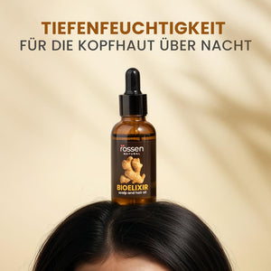 Bioelixier Haaröl mit Ingwer – Schnelleres Haarwachstum & starke Haarwurzeln | Rossen Kosmetik