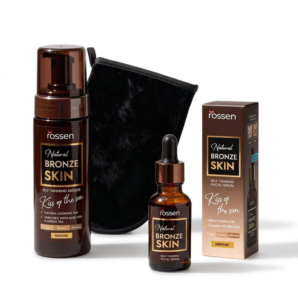 Bronze Skin Selbstbräuner Set – Natürliche Bräune ohne Orangetöne | Rossen Kosmetik