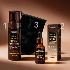 Bronze Skin Selbstbräuner Set – Natürliche Bräune ohne Orangetöne | Rossen Kosmetik