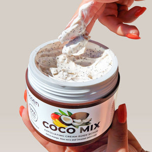 ANWENDUNG DES COCO MIX KÖRPERPEELINGS AUF DER HAUT | Rossen Kosmetik