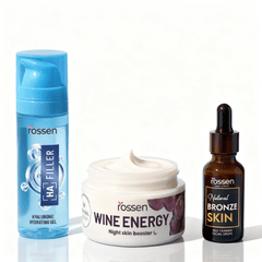 Hyaluron Trio – Filler, Nachtcreme & Selbstbräuner Serum | Rossen Kosmetik