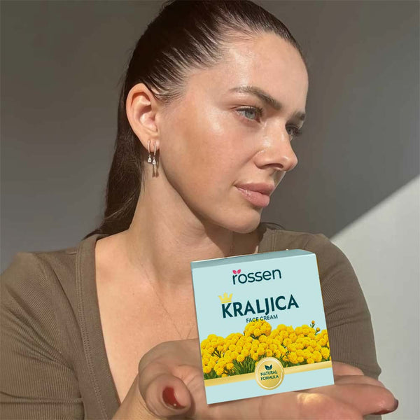 KÖNIGIN Anti - Falten - Creme mit Arganöl & Immortelle – Straffende Anti - Aging Pflege | Rossen Kosmetik
