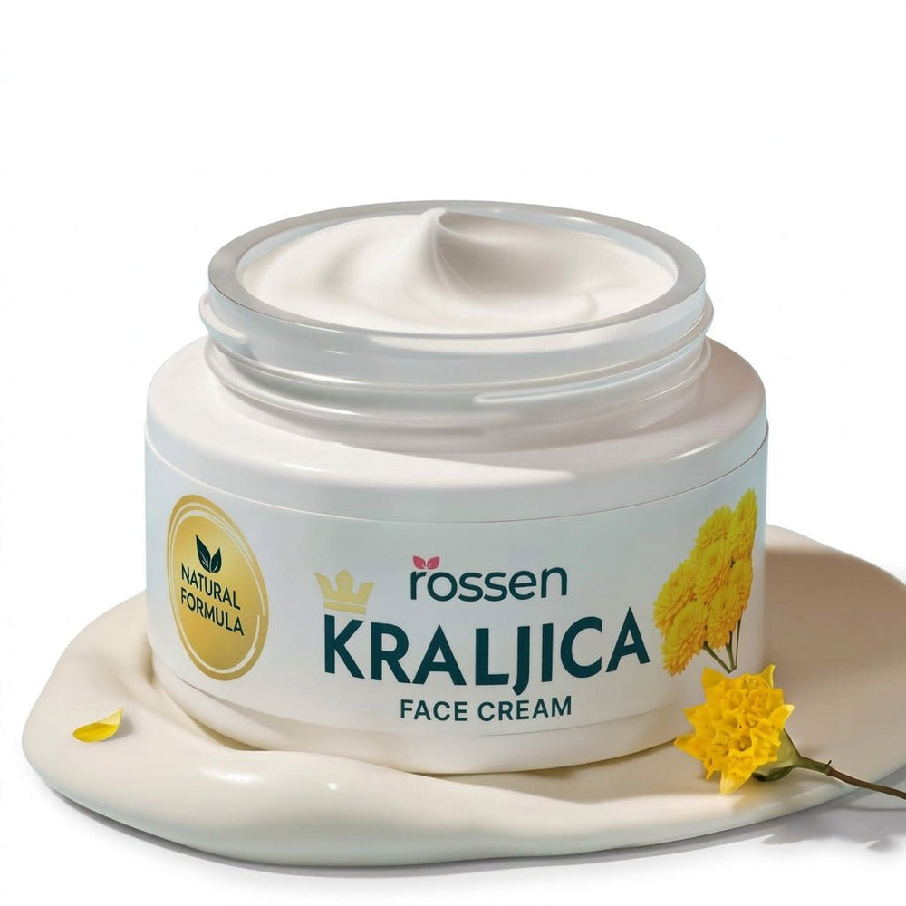 KÖNIGIN Anti - Falten - Creme mit Arganöl & Immortelle – Straffende Anti - Aging Pflege | Rossen Kosmetik