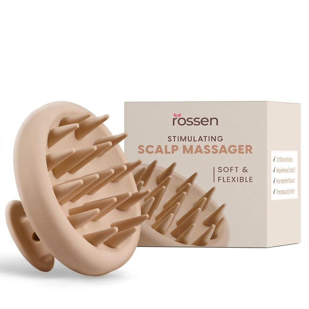 Kopfhautmassagebürste - beige | Rossen Kosmetik