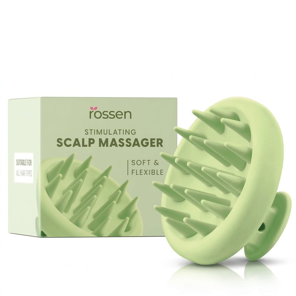 Kopfhautmassagebürste - grün | Rossen Kosmetik
