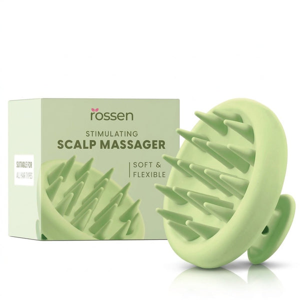 Kopfhautmassagebürste - grün | Rossen Kosmetik