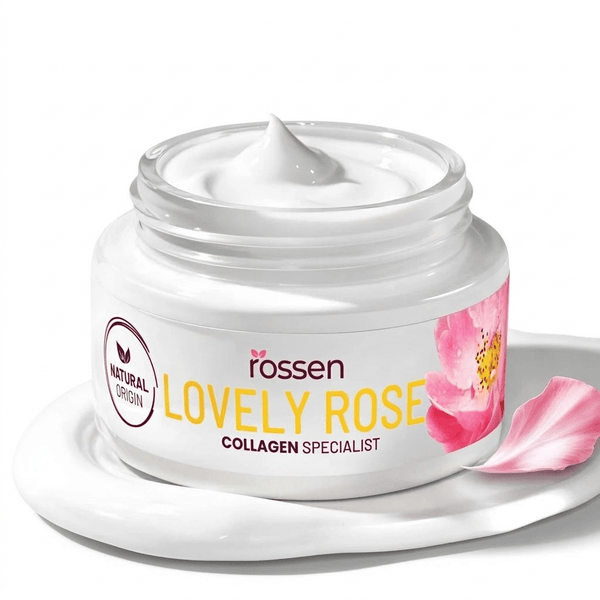 Lovely Rose Kollagen Gesichtscreme gegen Falten & Pigmentflecken | Rossen Kosmetik