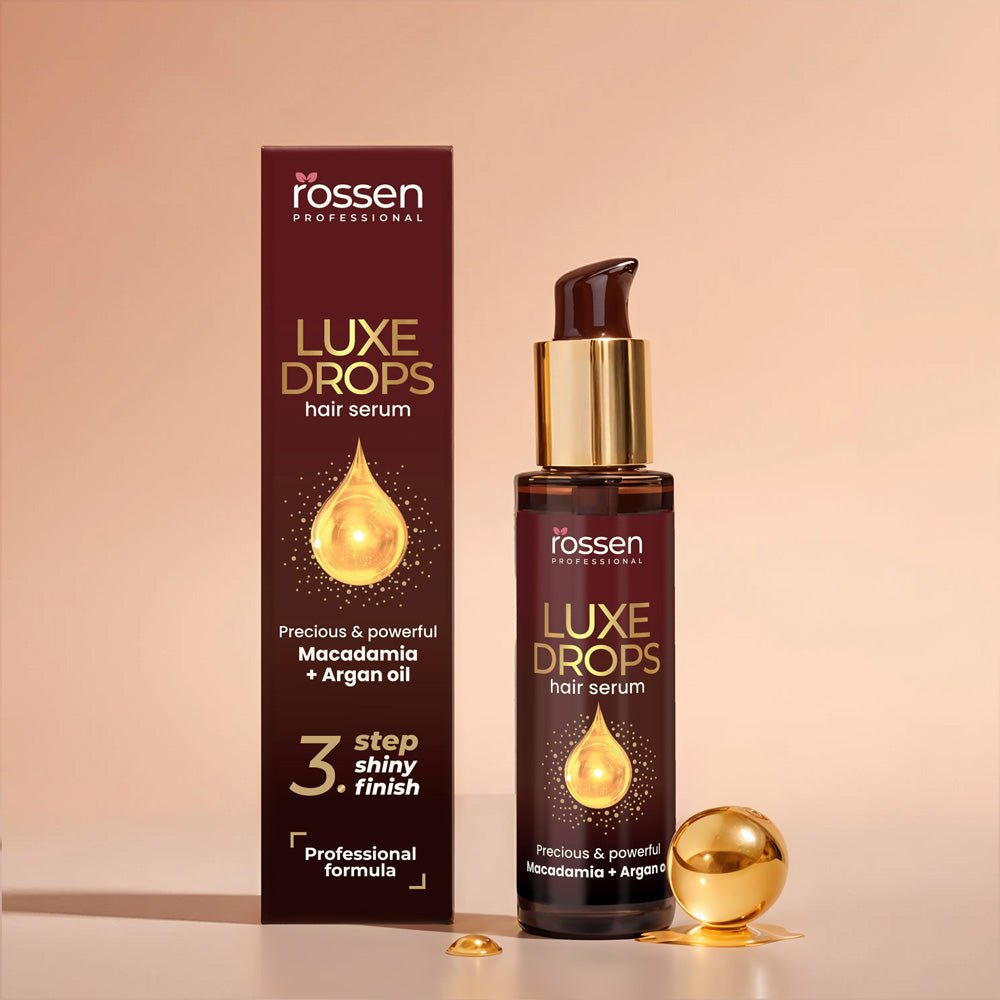 LUXE Drops Arganöl Haaröl – Anti - Frizz & Glanz für geschmeidige Spitzen | Rossen Kosmetik