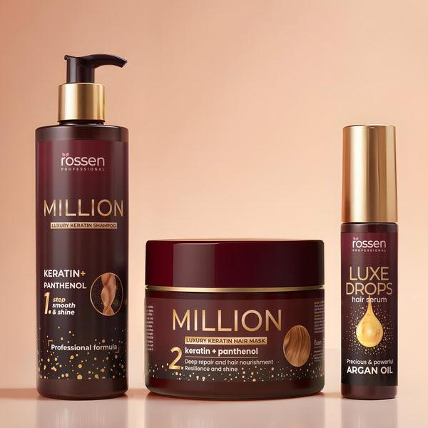 LUXE Drops Arganöl Haaröl – Anti - Frizz & Glanz für geschmeidige Spitzen | Rossen Kosmetik