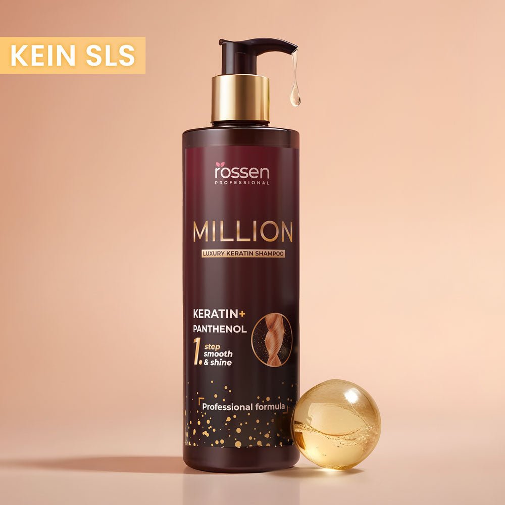 MILLION Keratin Shampoo für Aufbau & Glanz | Rossen Kosmetik