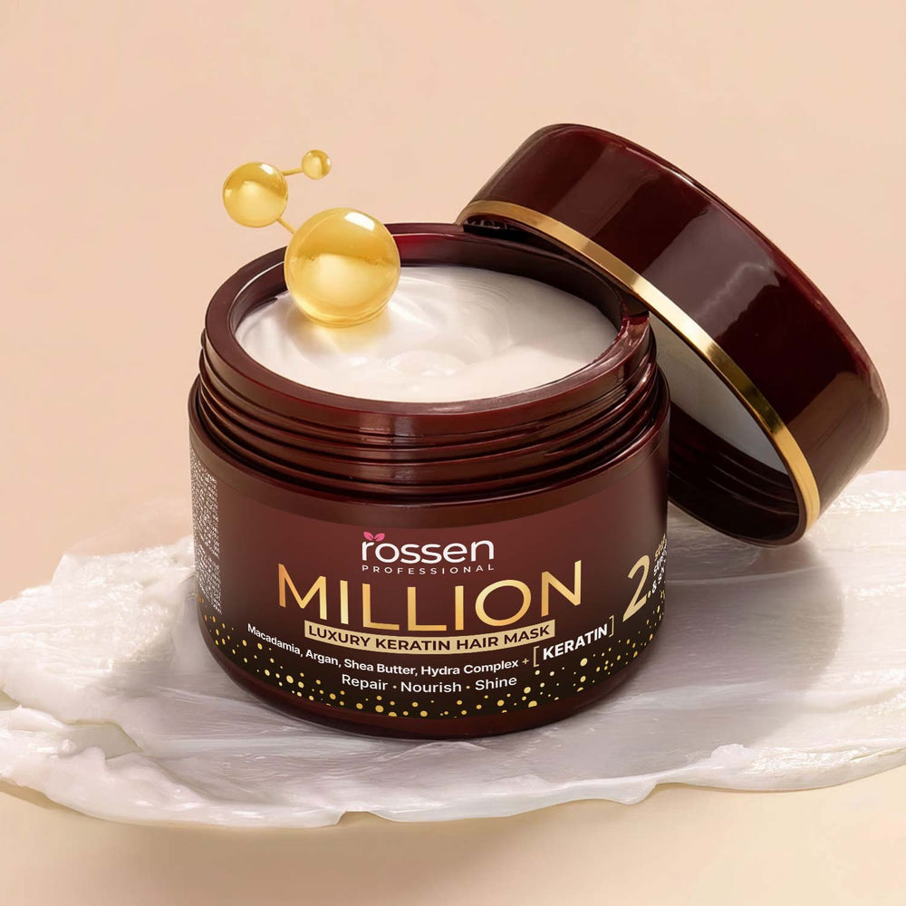 MILLION Luxury Keratin Haarmaske mit Keratin & Sheabutter | Rossen Kosmetik