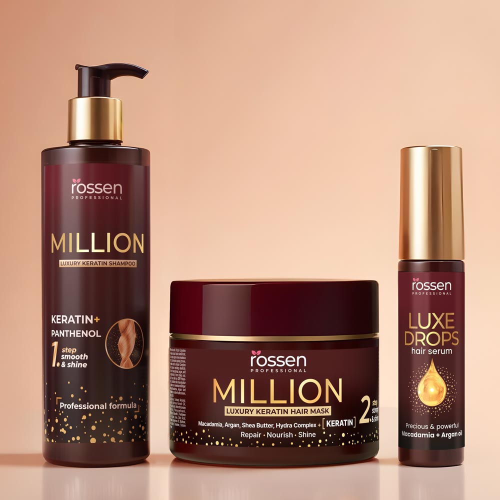 MILLION professionelle Keratin Haarpflege | Rossen Kosmetik