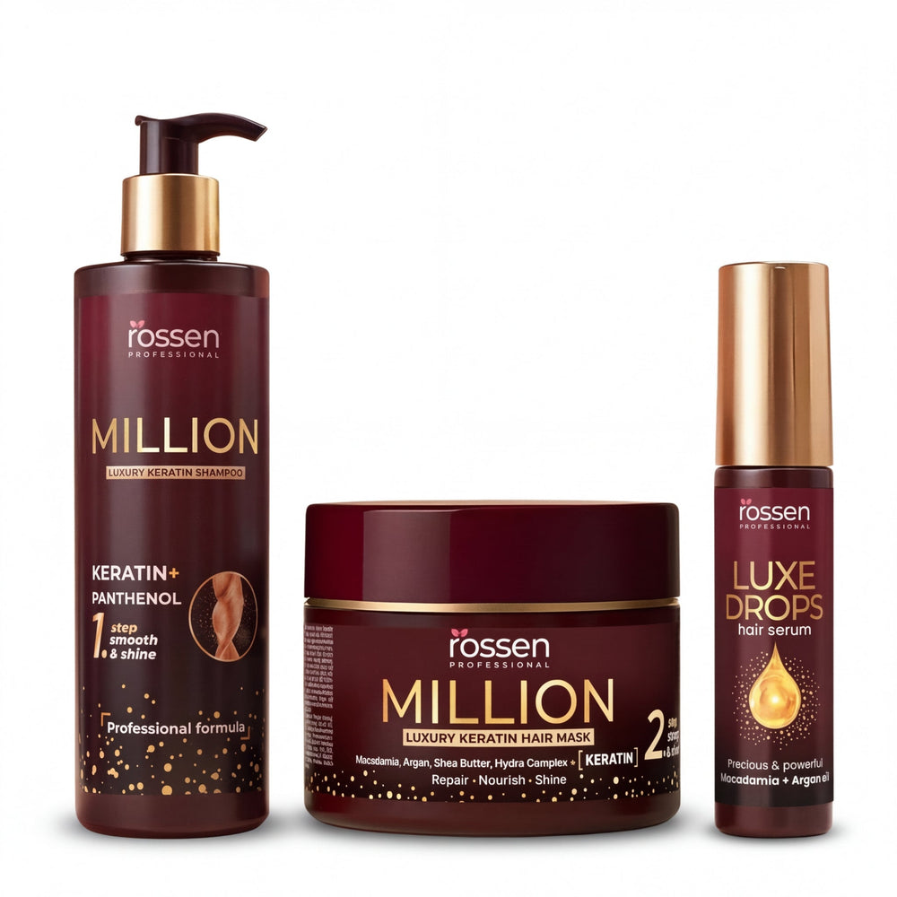 MILLION professionelle Keratin Haarpflege | Rossen Kosmetik