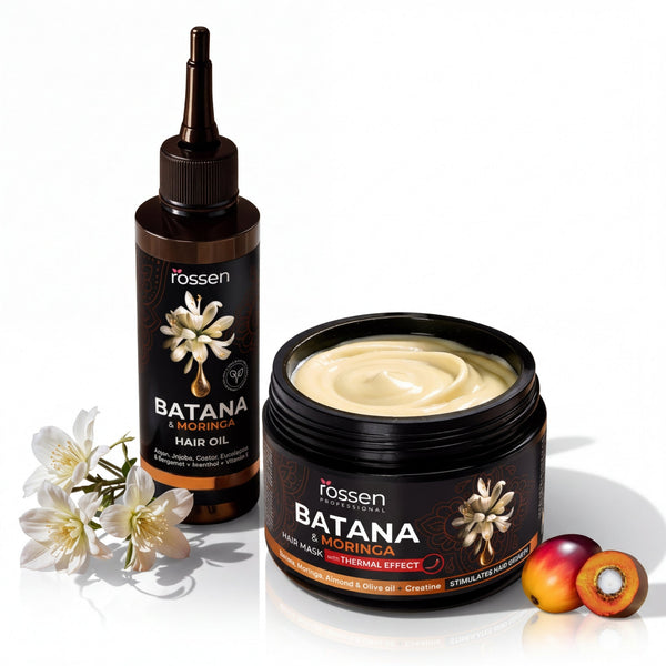 MORINGA & BATANA HAARPFLEGE - SET – FÜR KRÄFTIGES HAAR & GESUNDES HAARWACHSTUM | Rossen Kosmetik