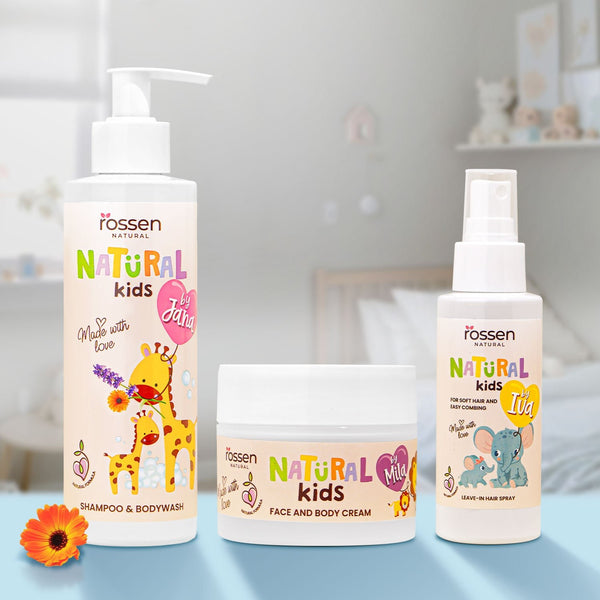 NATURAL KIDS PFLEGEROUTINE FÜR KINDERHAAR | Rossen Kosmetik