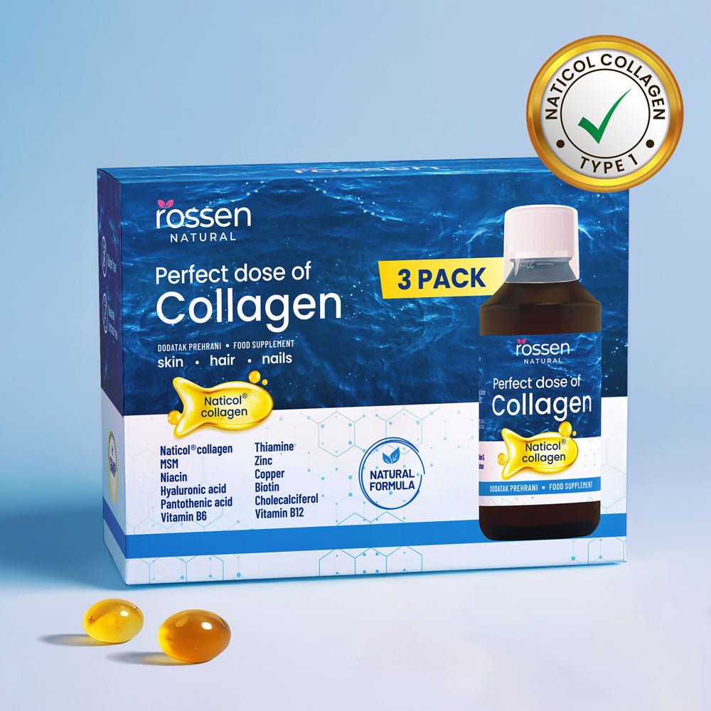 PERFECT DOSE Kollagen 3er Pack – Naticol® Fischkollagen Typ I für Haut, Haare & Gelenke | Rossen Kosmetik