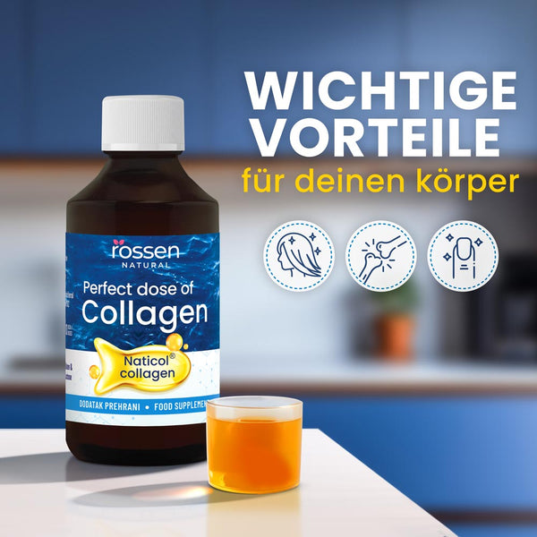 Perfect Dose Kollagen mit Naticol® – Fischkollagen Typ I für Haut, Haare & Gelenke | Rossen Kosmetik