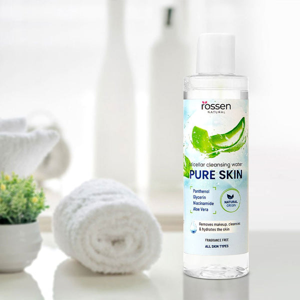PureSkin Mizellenwasser – Sanfte Gesichtsreinigung & Make - up Entferner | Rossen Kosmetik