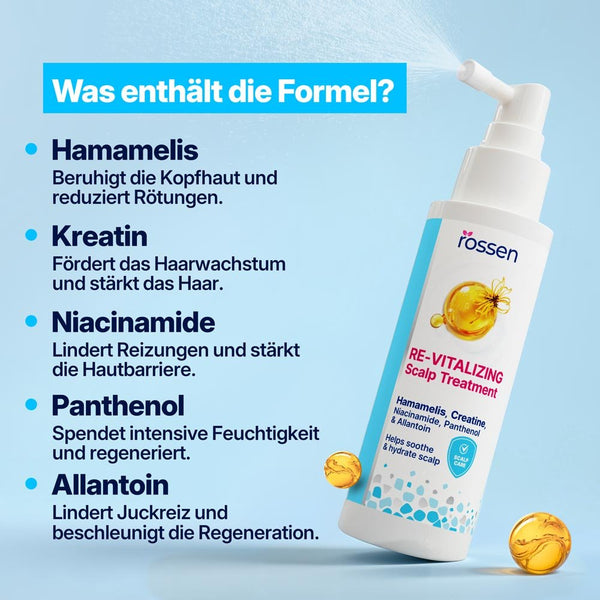 ANWENDUNG DER REVITALISIERENDEN KOPFHAUTKUR | Rossen Kosmetik