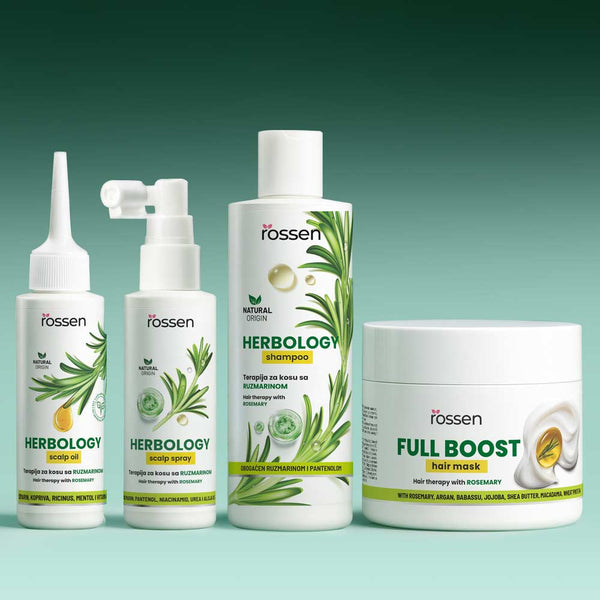 Rosmarin Kopfhaut Spray für Haarwachstum, Feuchtigkeit & Glanz | Rossen Kosmetik