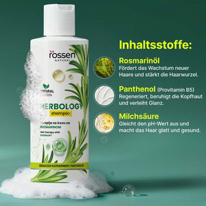 Rosmarin Shampoo gegen Haarausfall & für schnelles Haarwachstum | Rossen Kosmetik