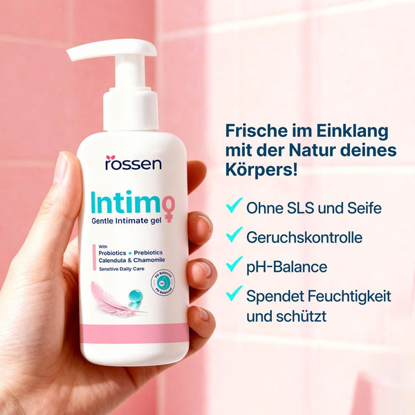 Sanftes Intimpflege - Gel mit Prä - und Postbiotika | Rossen Kosmetik