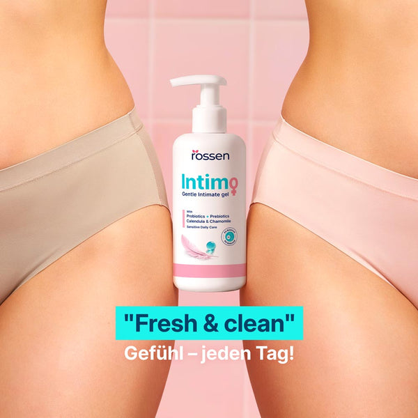 Sanftes Intimpflege - Gel mit Prä - und Postbiotika | Rossen Kosmetik