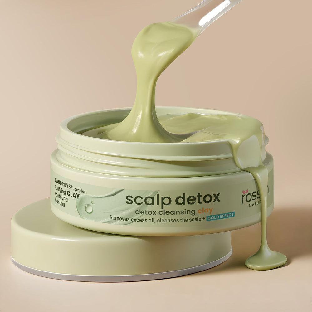 Scalp Detox Tonerde Kopfhaut Peeling gegen fettige Kopfhaut & Talgablagerungen | Rossen Kosmetik