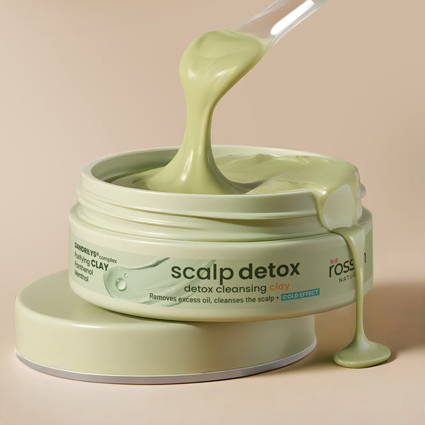 Scalp Detox Tonerde Kopfhaut Peeling gegen fettige Kopfhaut & Talgablagerungen | Rossen Kosmetik