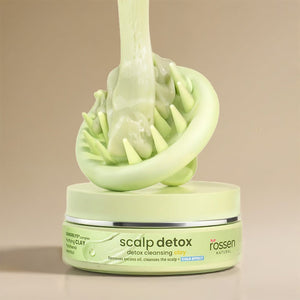 Scalp Detox Tonerde Kopfhaut Peeling gegen fettige Kopfhaut & Talgablagerungen | Rossen Kosmetik