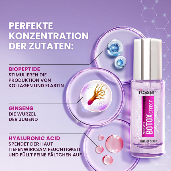 Serum mit Straffungseffekt – Hyaluron Lifting gegen Falten | Rossen Kosmetik