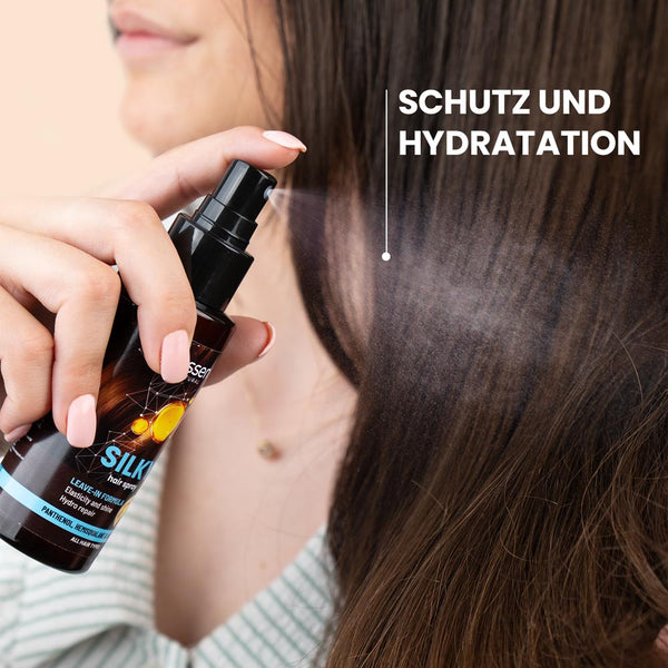 Silky Leave - in Thermo - Schutzspray für glänzendes, geschütztes Haar | Rossen Kosmetik