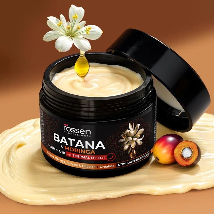 Thermalmaske für Haarwachstum mit Moringa & Batana | Rossen Kosmetik