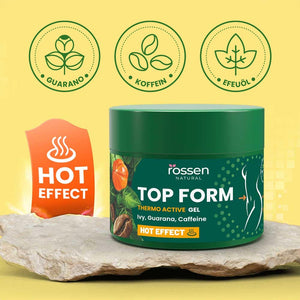 Thermo Anti - Cellulite Gel mit Efeu & Guarana – Wärme - Effekt gegen Cellulite | Rossen Kosmetik