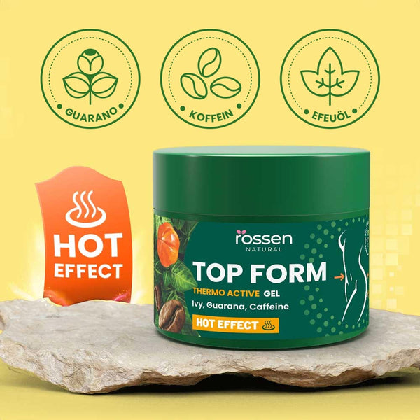 Thermo Anti - Cellulite Gel mit Efeu & Guarana – Wärme - Effekt gegen Cellulite | Rossen Kosmetik