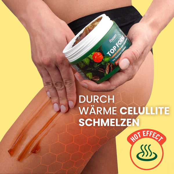 Thermo Anti - Cellulite Gel mit Efeu & Guarana – Wärme - Effekt gegen Cellulite | Rossen Kosmetik