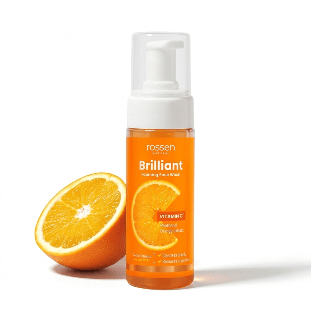 Vitamin C Reinigungsschaum fürs Gesicht – Tiefenreinigung, Feuchtigkeit & Strahlender Teint | Rossen Kosmetik