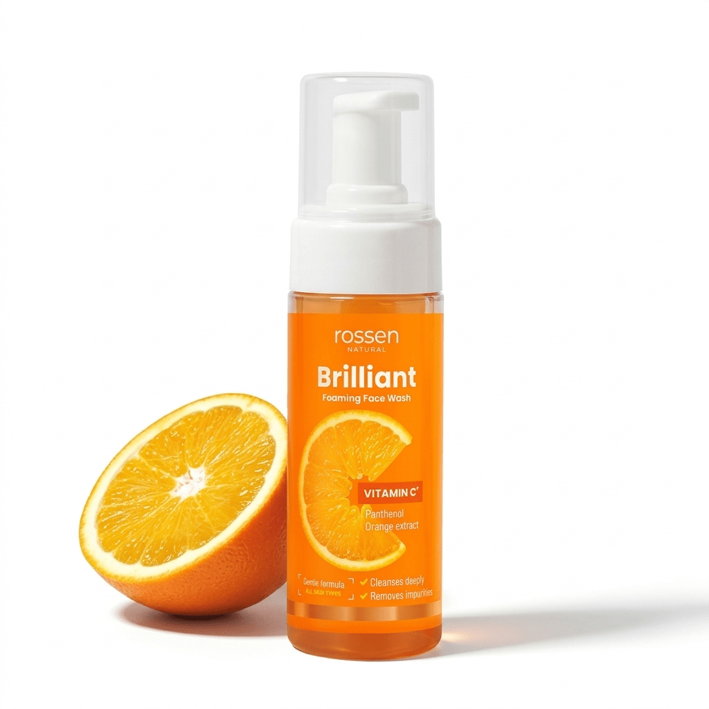 Vitamin C Reinigungsschaum fürs Gesicht – Tiefenreinigung, Feuchtigkeit & Strahlender Teint | Rossen Kosmetik
