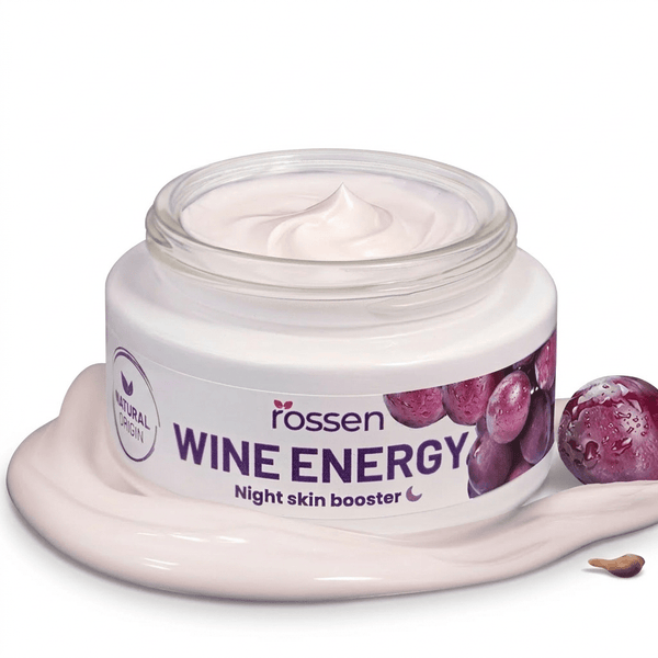 WINE ENERGY NACHTCREME MIT TRAUBENKERNÖL – FEUCHTIGKEIT & ANTI - AGING NACHTPFLEGE | Rossen Kosmetik